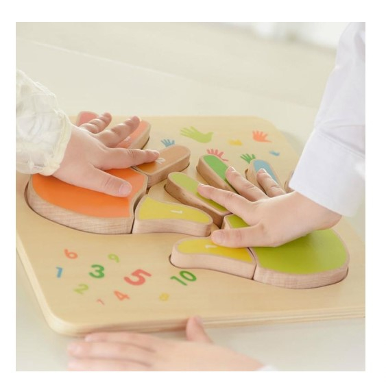 Puzzle din lemn Invata degetele si mainile [3]