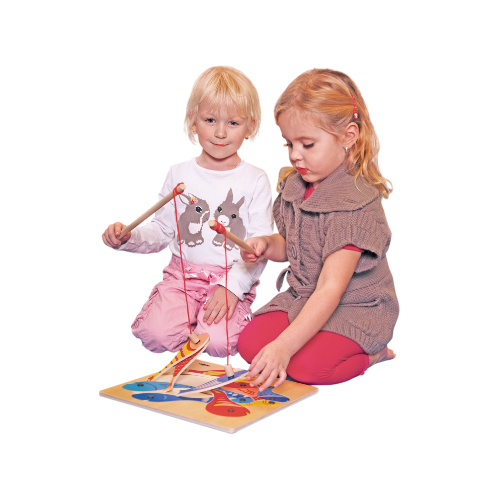 Puzzle din lemn – Joc magnetic de pescuit pentru copii [2]