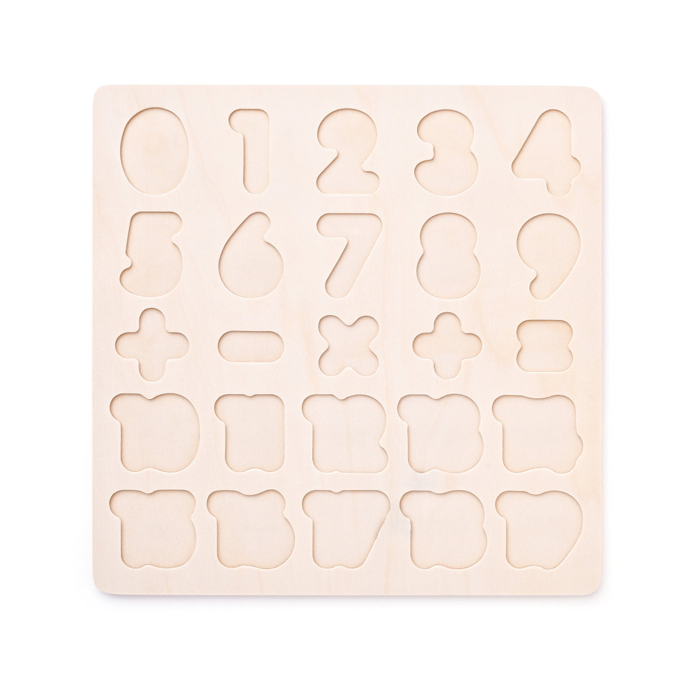 Puzzle din lemn – Matematică și numere 1–20, 25 piese educative [2]