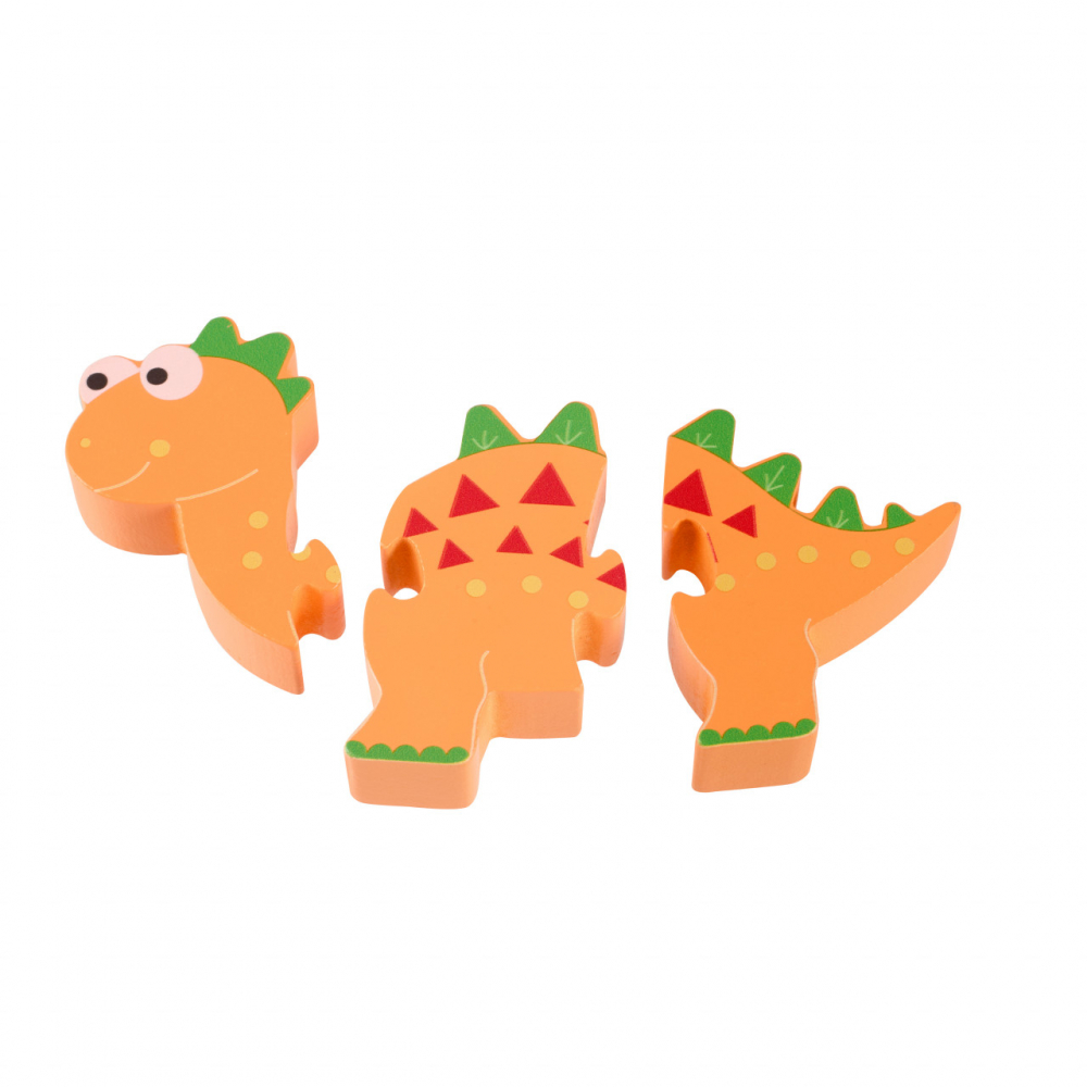 Puzzle dinozaur din lemn - Stegosaurus, Orange Tree Toys [4]