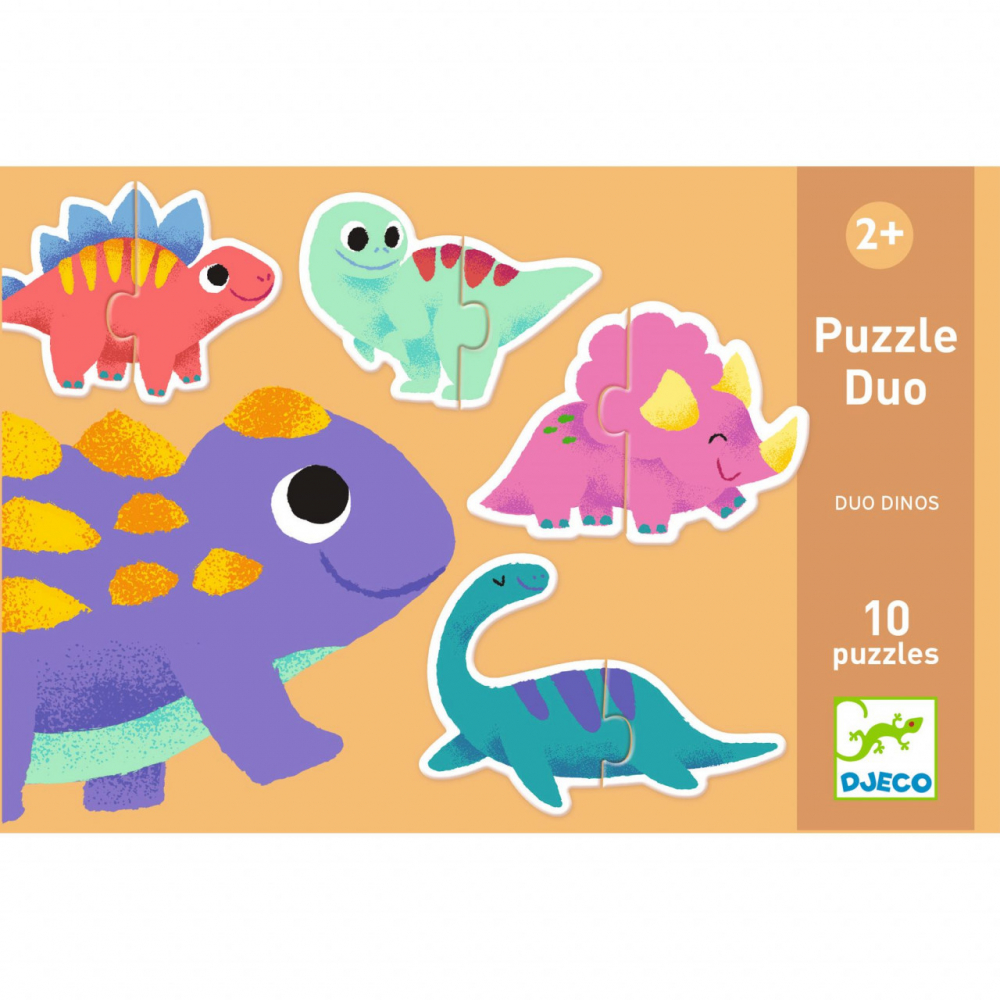 Puzzle educativ de asociere duo Micii Dinozauri,+2 ani [4]