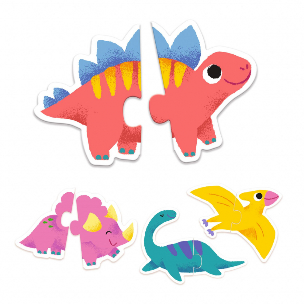 Puzzle educativ de asociere duo Micii Dinozauri,+2 ani [2]