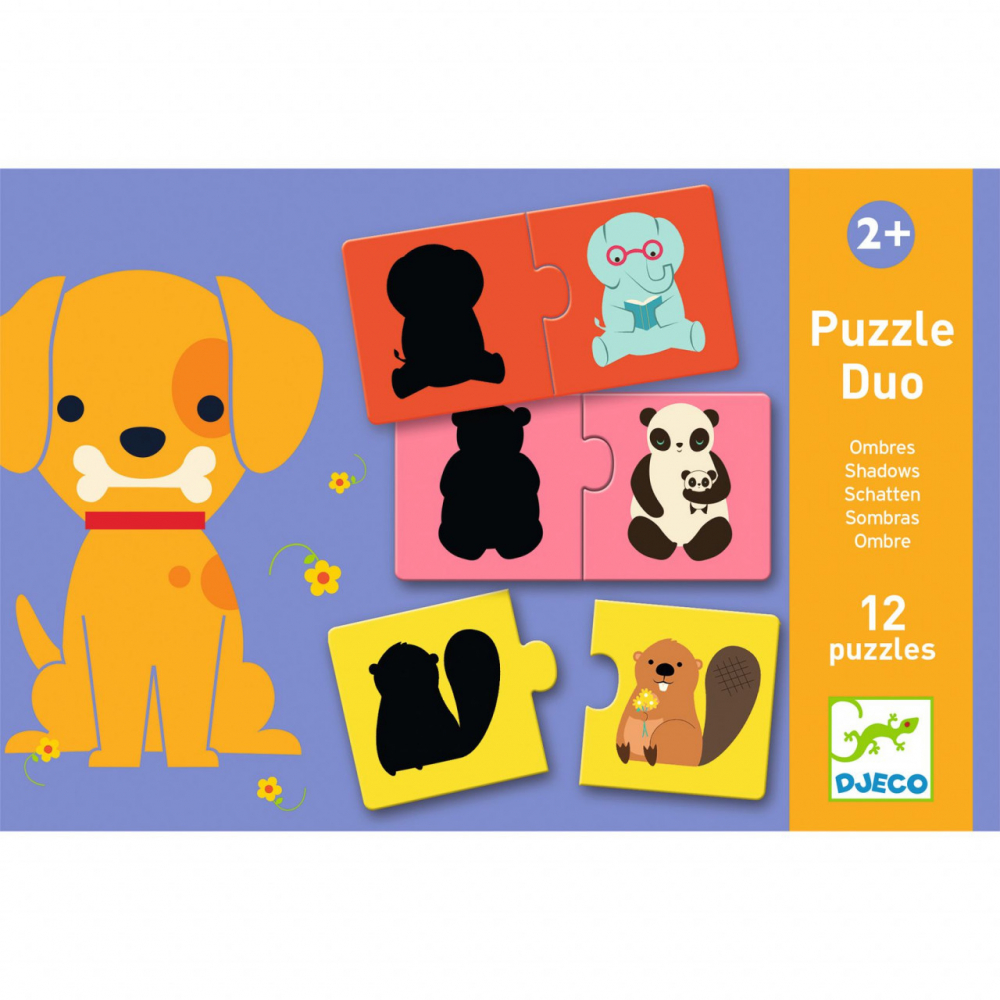 Puzzle educativ de asociere duo Siluete,+2 ani [3]