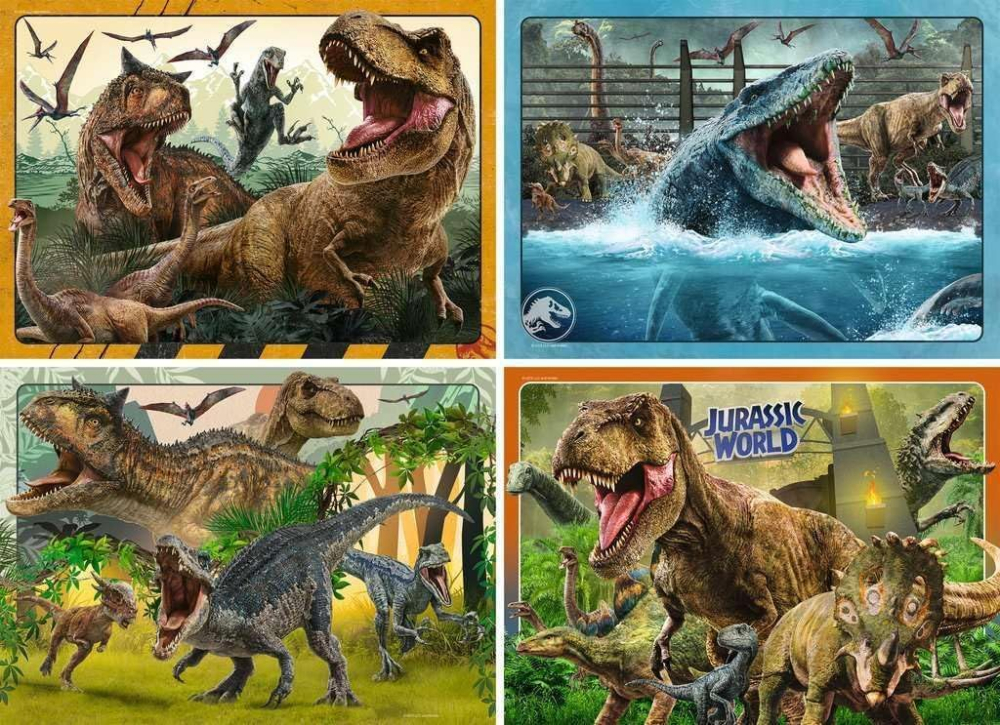 PUZZLE JURASSIC WORLD BUMPER PACK 4X100 [2]