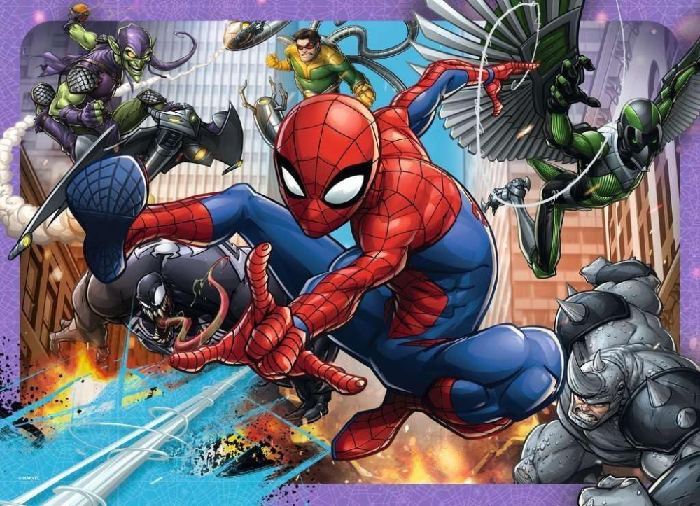 PUZZLE MARVEL SPIDER MAN 4X100 [4]