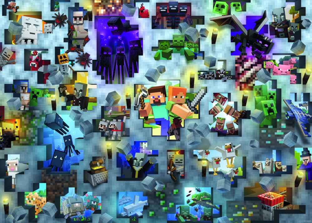 PUZZLE MINECRAFT MOBS 1000 [2]