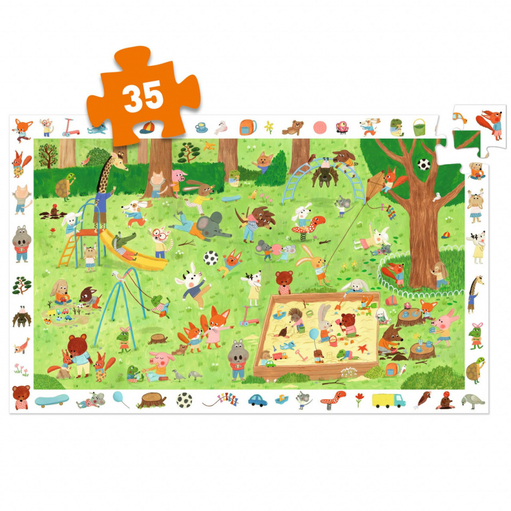 Puzzle pentru copii Gradina micilor prieteni cu 35 piese,+4 ani [3]