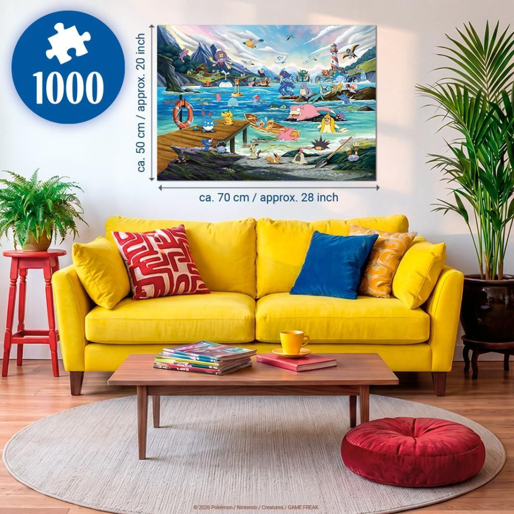 PUZZLE POKEMON VAPOREON SI MAREA CALDA 1000 [4]