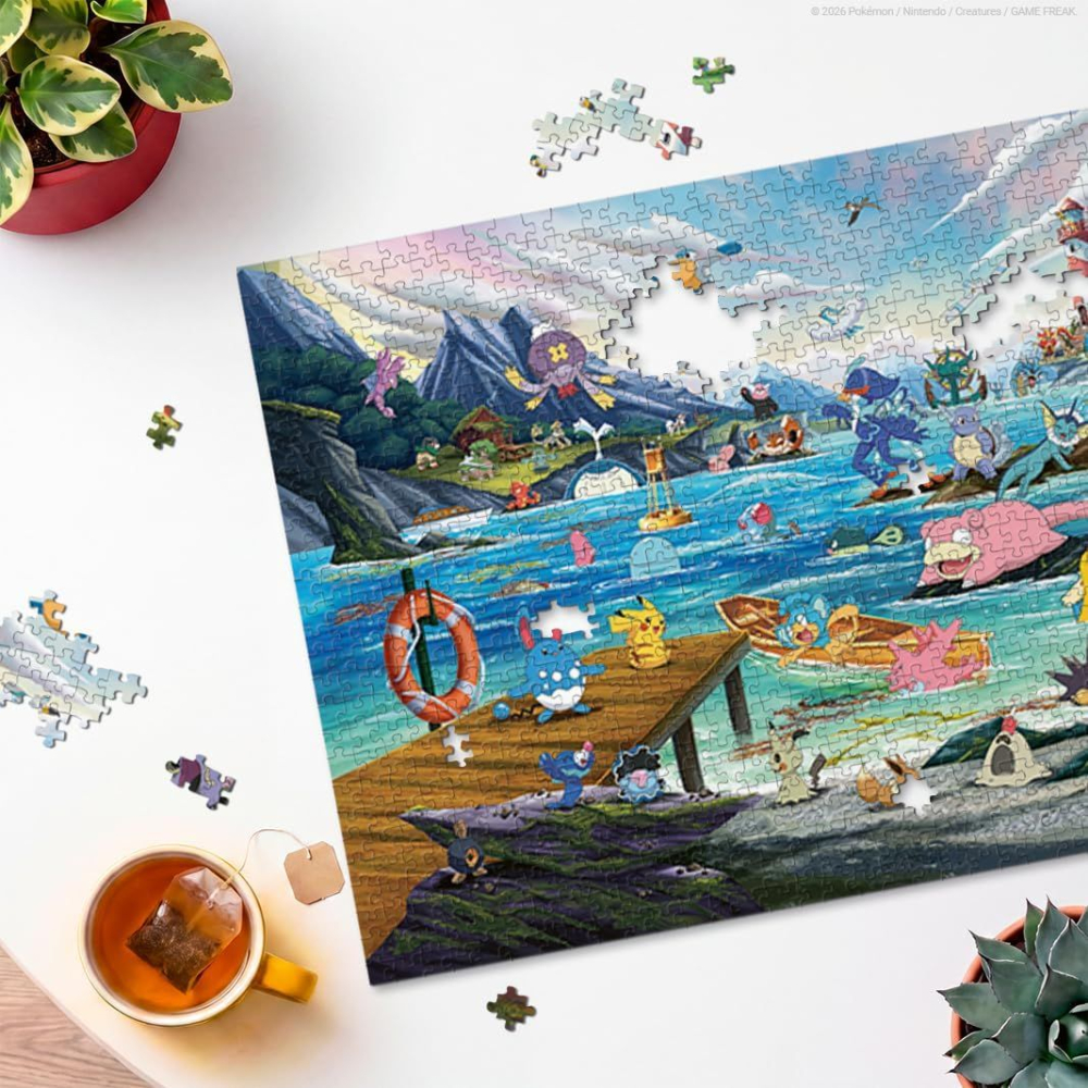 PUZZLE POKEMON VAPOREON SI MAREA CALDA 1000 [3]