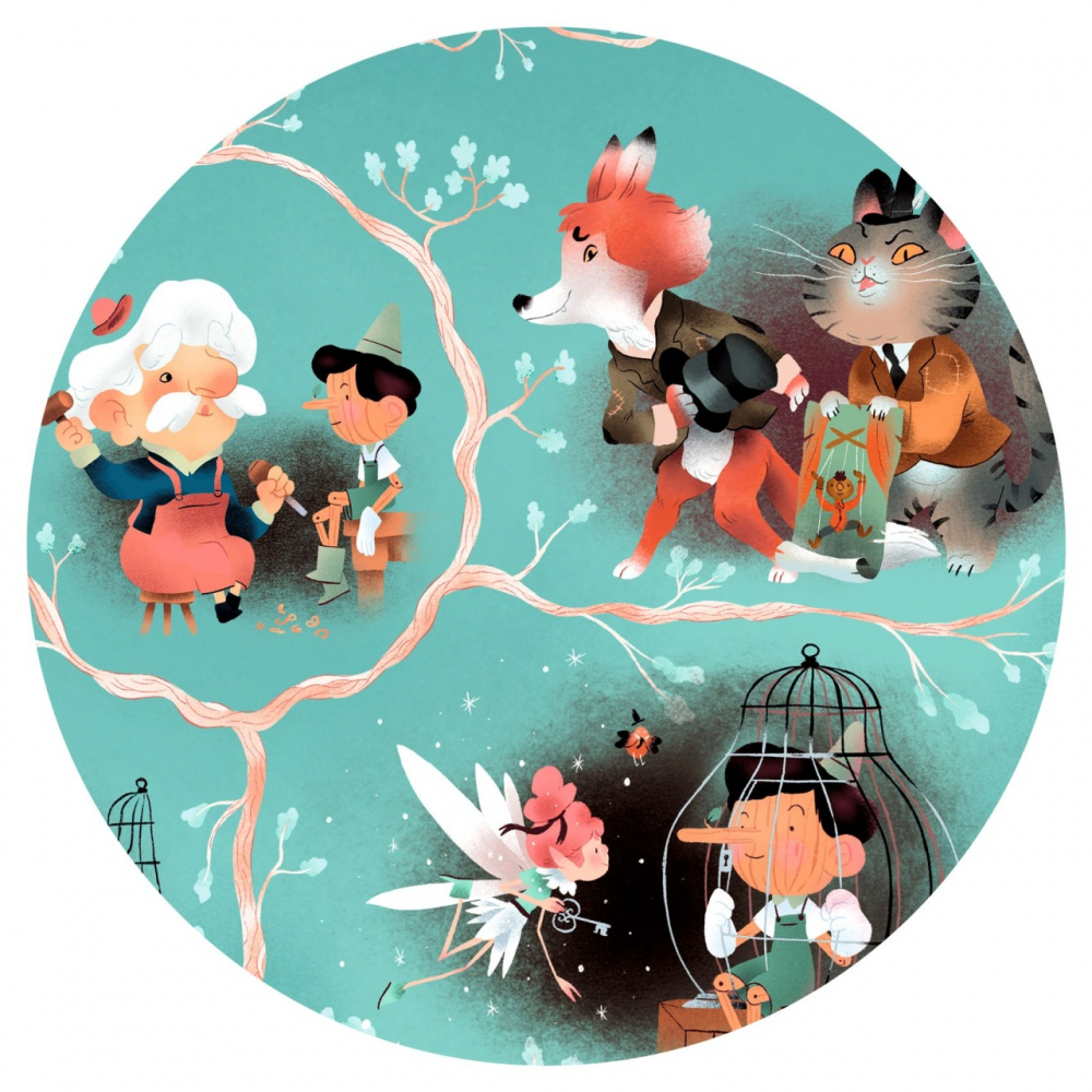 Puzzle poveste Pinocchio, Djeco [4]