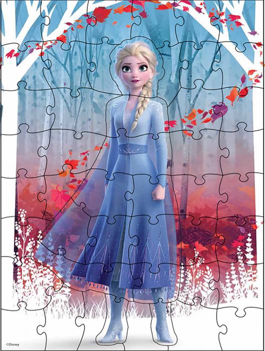 Puzzle Surpriză Frozen 2 cu 48 Piese în Cutie Diamant [2]