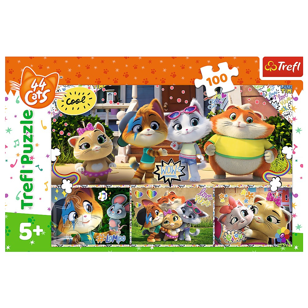 PUZZLE TREFL 100 44 PISICI PRIETENII [3]