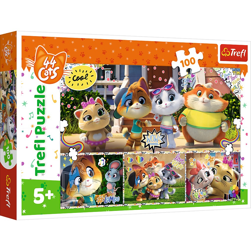 PUZZLE TREFL 100 44 PISICI PRIETENII [1]