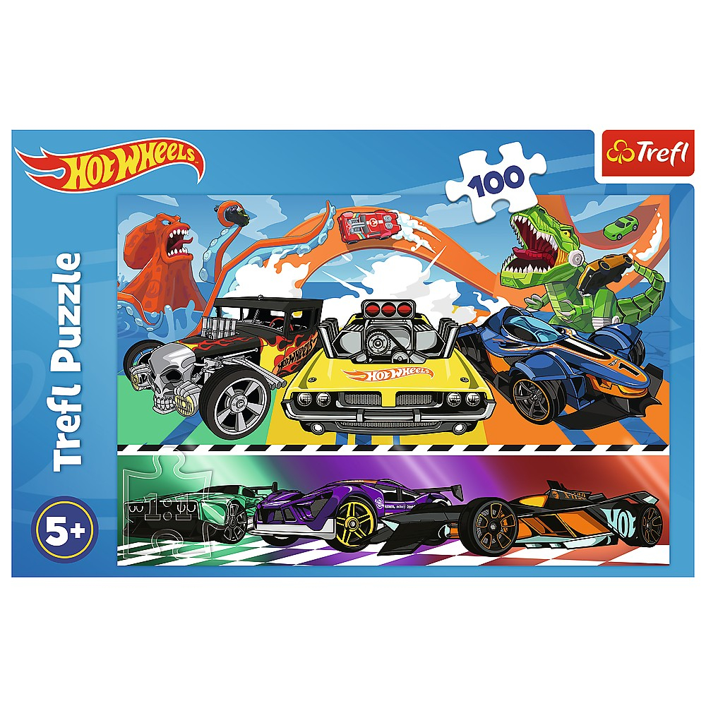 Puzzle Trefl 100, Hot Wheels - Mașinile de Curse [3]