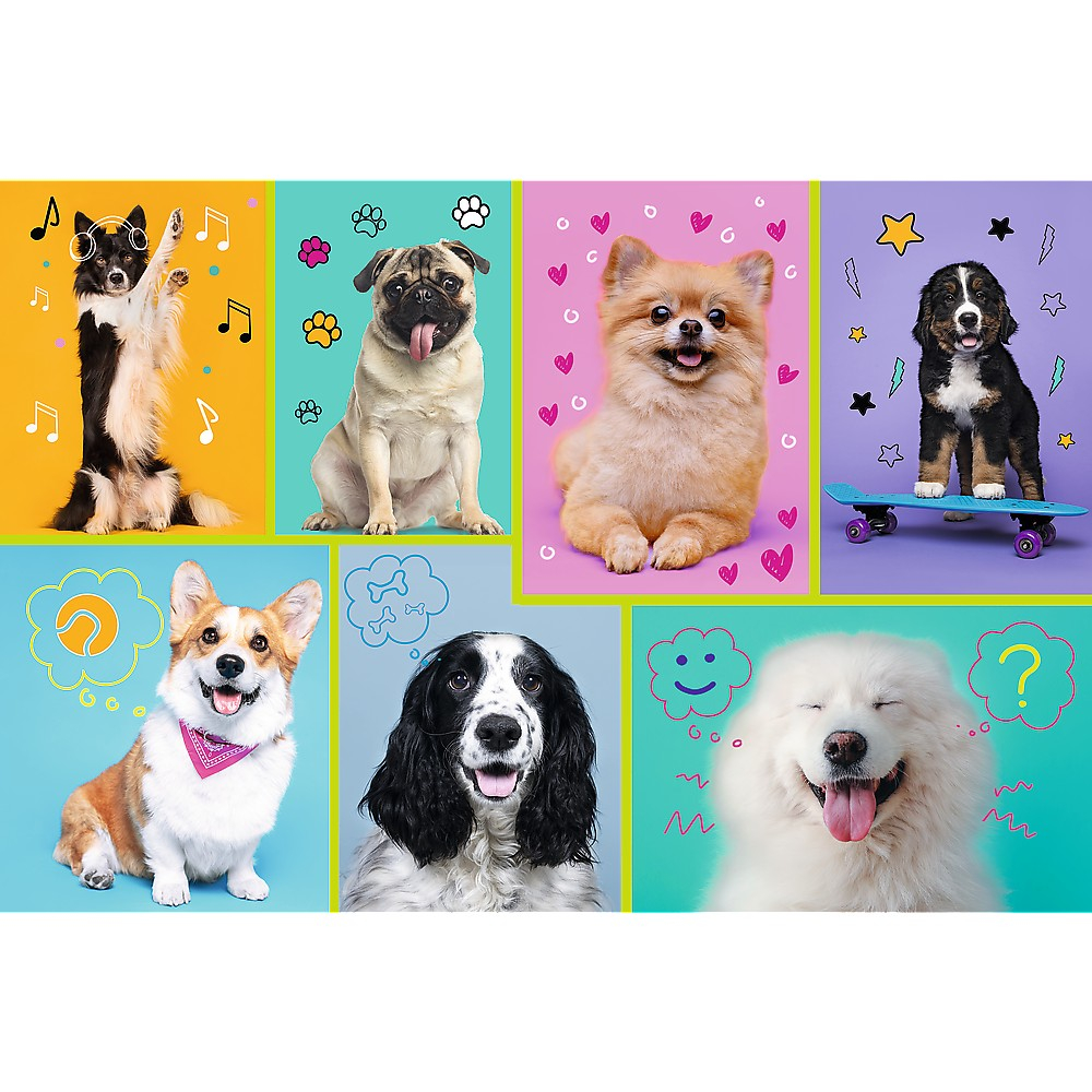 Puzzle Trefl 100, În Lumea Cățeilor [2]