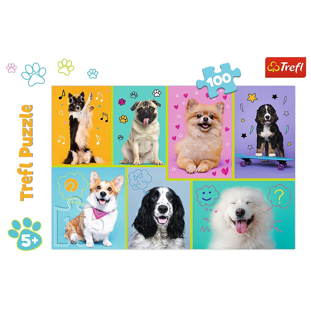 Puzzle Trefl 100, În Lumea Cățeilor [3]