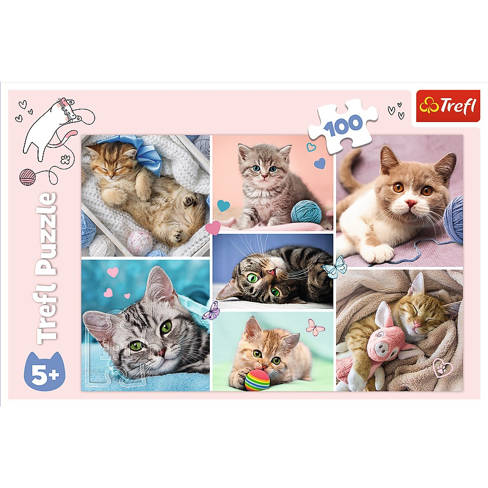 Puzzle Trefl 100, În Lumea Pisicilor [3]