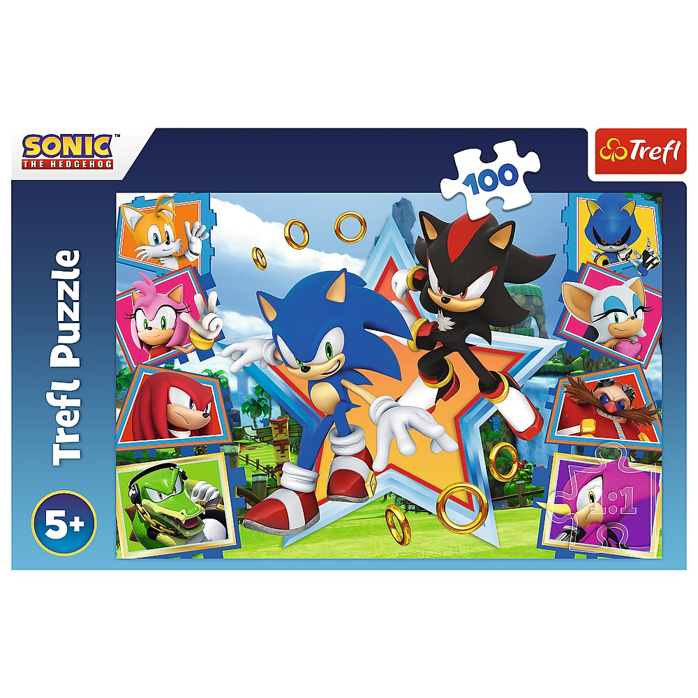 Puzzle Trefl 100 Sonic, Minunata Lume a Lui Sonic [3]