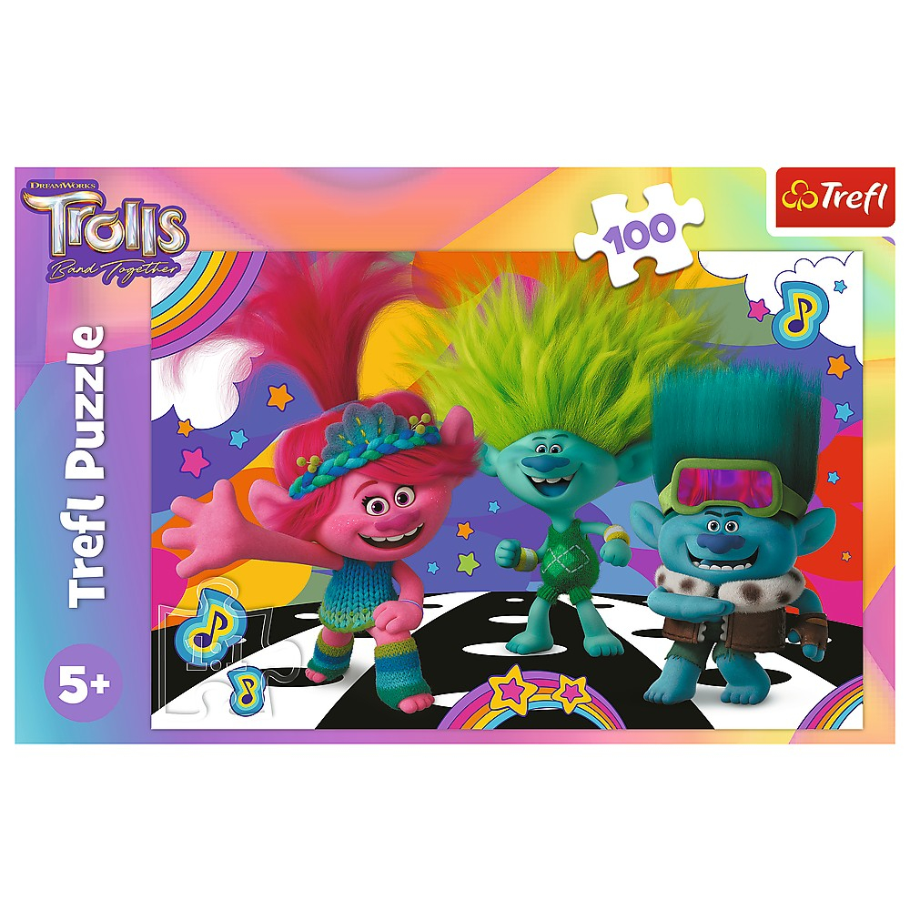 Puzzle Trefl 100 Trolls, Minunata Lume a Trolilor [3]