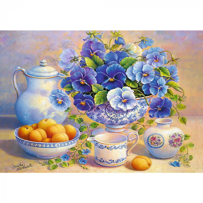 Puzzle Trefl 1000 Buchet Albastru  [2]