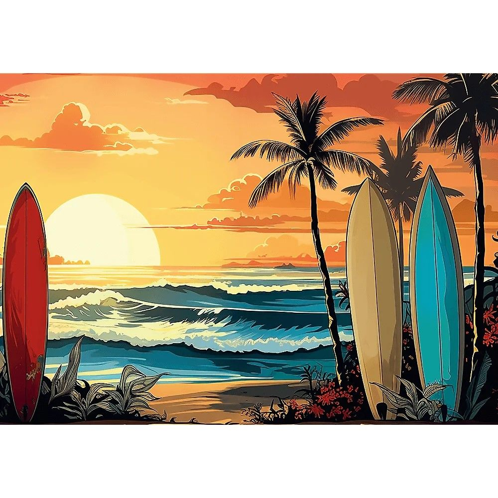PUZZLE TREFL 1000 COLECTIA SUA APUS DE SOARE PENTRU SURF POSTER INCLUS [2]