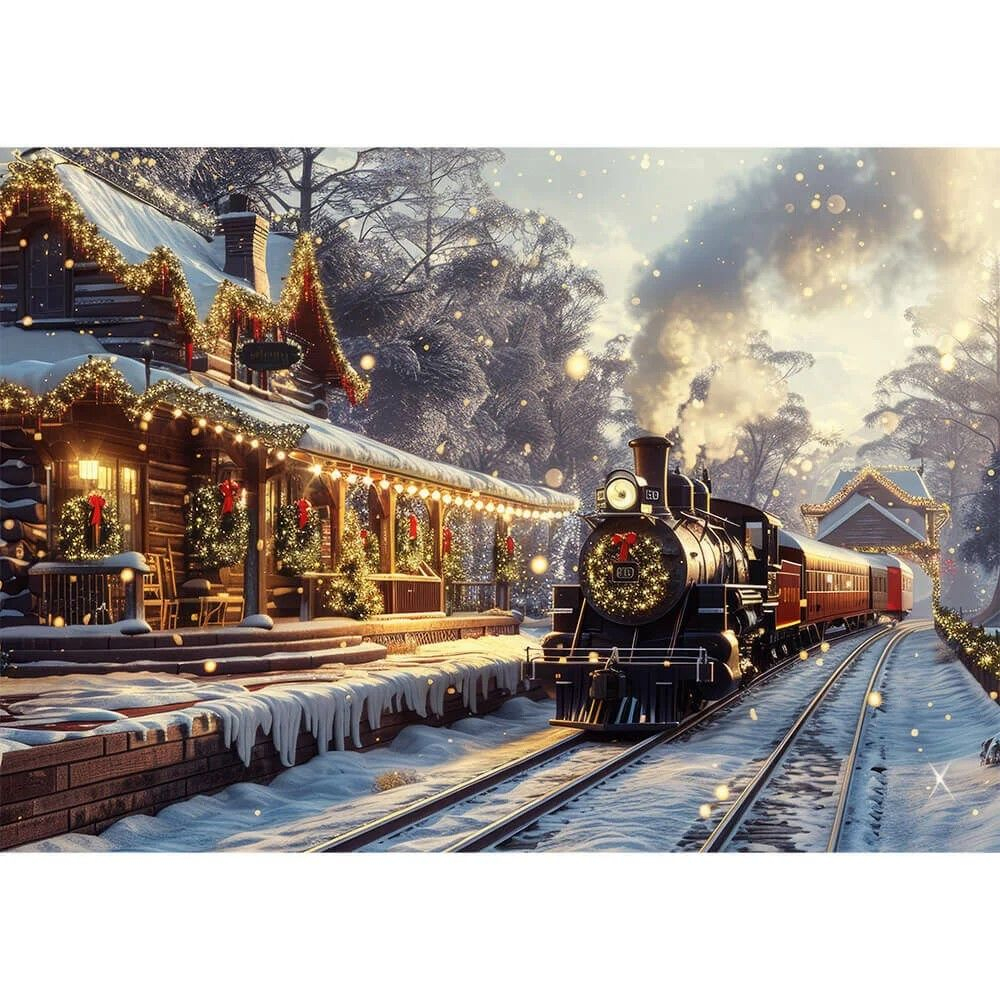 PUZZLE TREFL 1000 COLECTIA SUA CHRISTMAS EXPRESS POSTER INCLUS [2]
