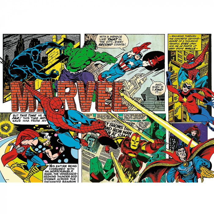 Puzzle Trefl 1000 Disney 100 Eroii Marvel  [2]