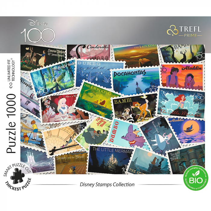 Puzzle Trefl 1000 Disney 100 Timbrele Disney  [3]