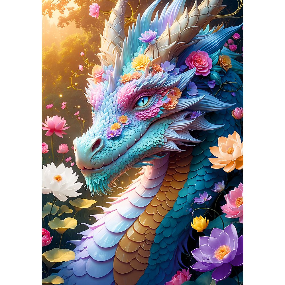 PUZZLE TREFL 1000 DRAGONUL COLORAT [2]