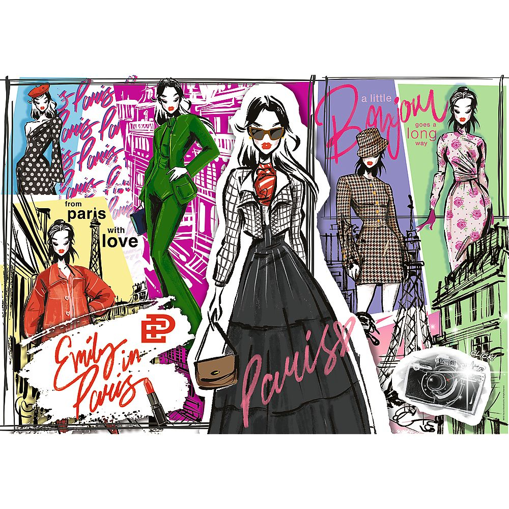 PUZZLE TREFL 1000 EMILY LA PARIS INSPIRATIE IN MODA [2]