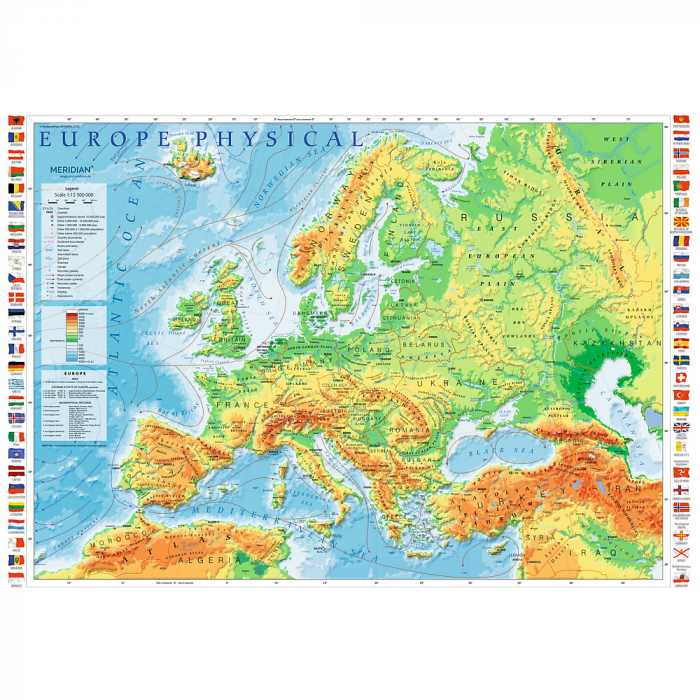 Puzzle Trefl 1000 Harta Fizică a Europei  [2]