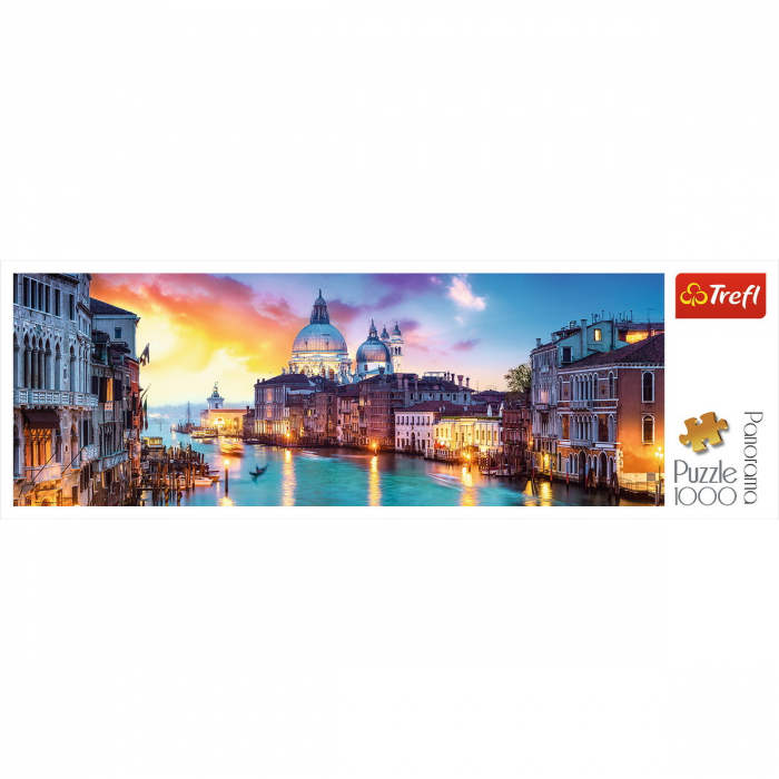 Puzzle Trefl 1000 Panorama Canal Grande, Veneția  [3]