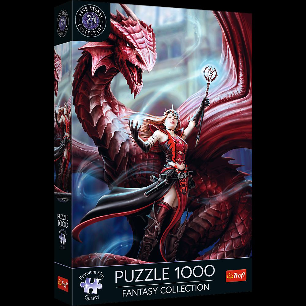 PUZZLE TREFL 1000 PREMIUM PLUS FANTASY VRAJITOAREA SCARLET SI DRAGONUL