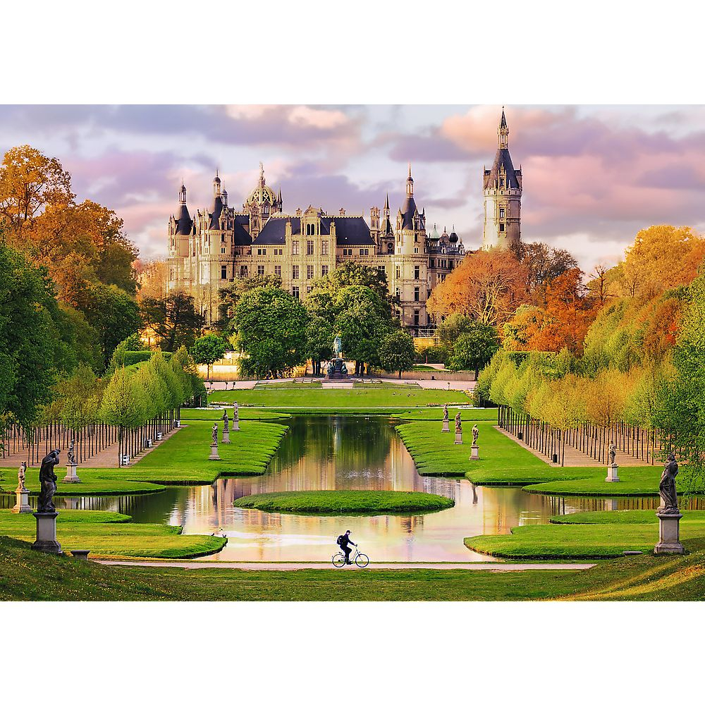 PUZZLE TREFL 1000 PREMIUM PLUS PHOTO ODYSSEY CASTELUL SCHWERIN GERMANIA [2]