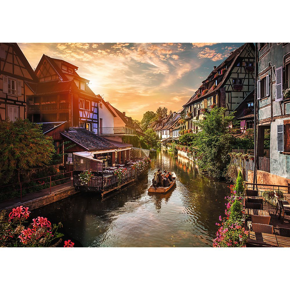 PUZZLE TREFL 1000 PREMIUM PLUS PHOTO ODYSSEY MICA VENETIE DIN COLMAR FRANTA [2]