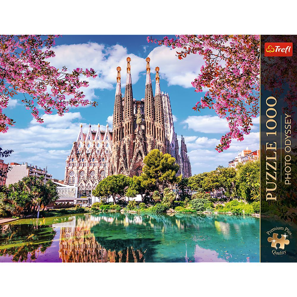 PUZZLE TREFL 1000 PREMIUM PLUS PHOTO ODYSSEY SAGRADA FAMILIA BARCELONA SPANIA [3]