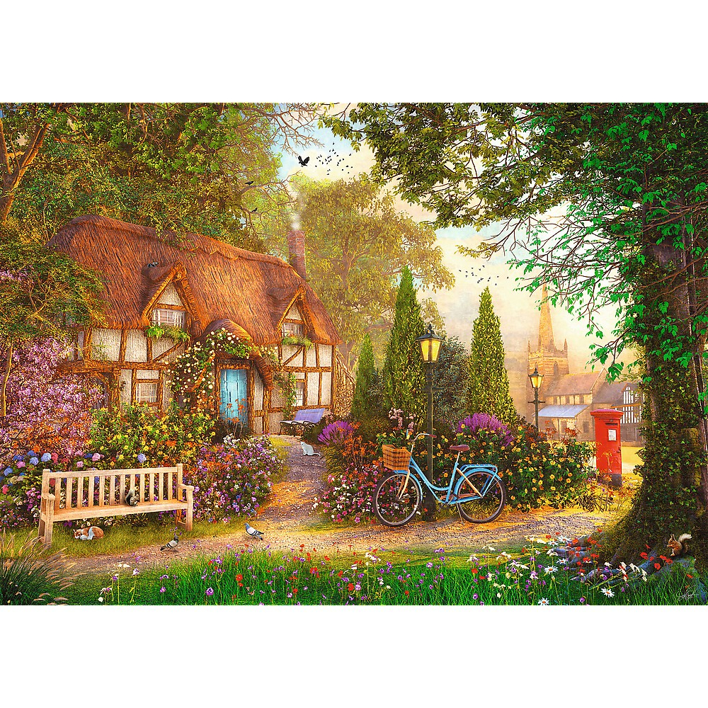 Puzzle Trefl 1000 Premium Plus Tea Time Cabana Cu Stuf [2]