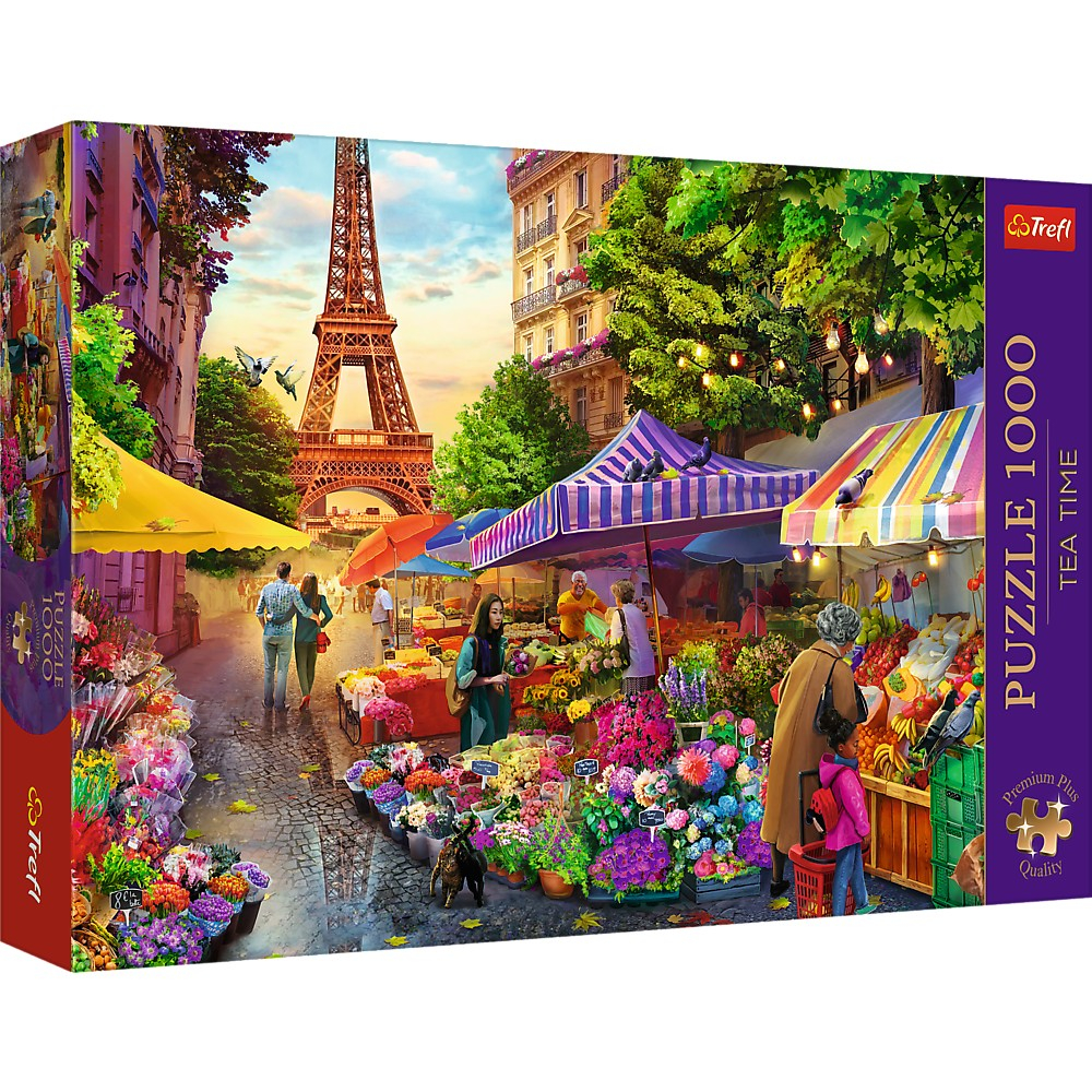 Puzzle Trefl 1000 Premium Plus Tea Time Piata De Flori [1]
