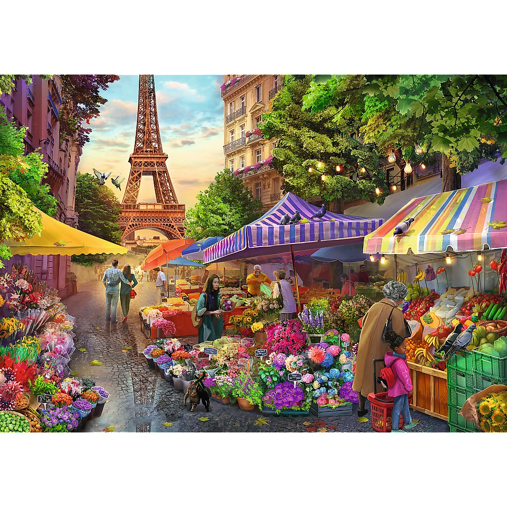 Puzzle Trefl 1000 Premium Plus Tea Time Piata De Flori [2]