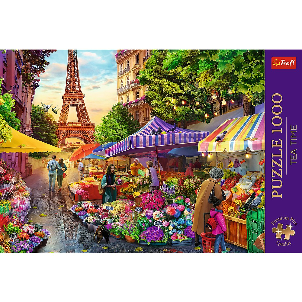 Puzzle Trefl 1000 Premium Plus Tea Time Piata De Flori [3]