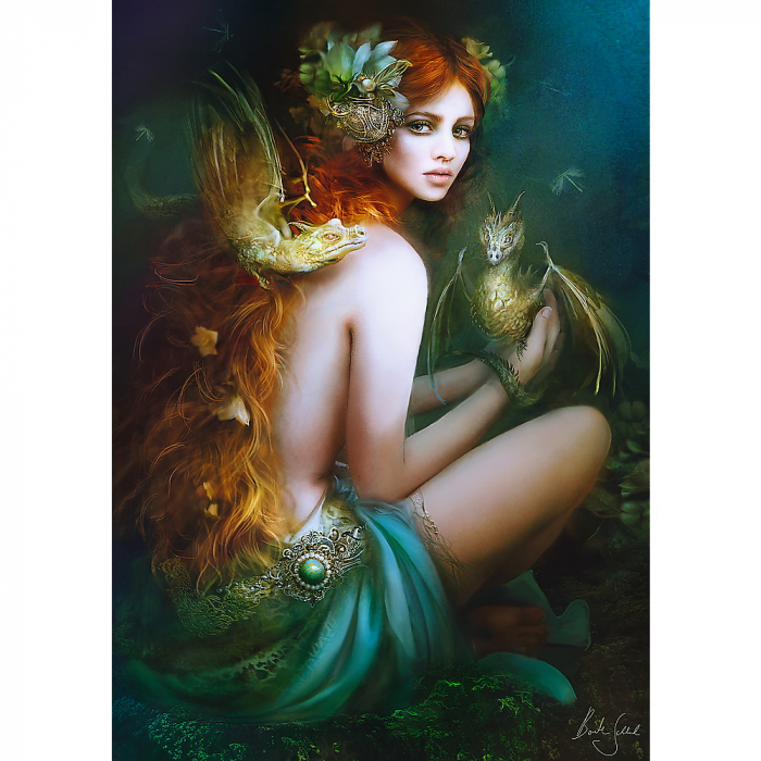 Puzzle Trefl 1000 Prietena cu Dragonii  [2]
