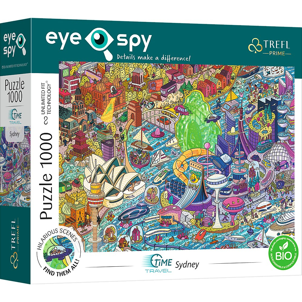 PUZZLE TREFL 1000 UFT EYE SPY TRAVEL TIME SYDNEY AUSTRALIA [1]