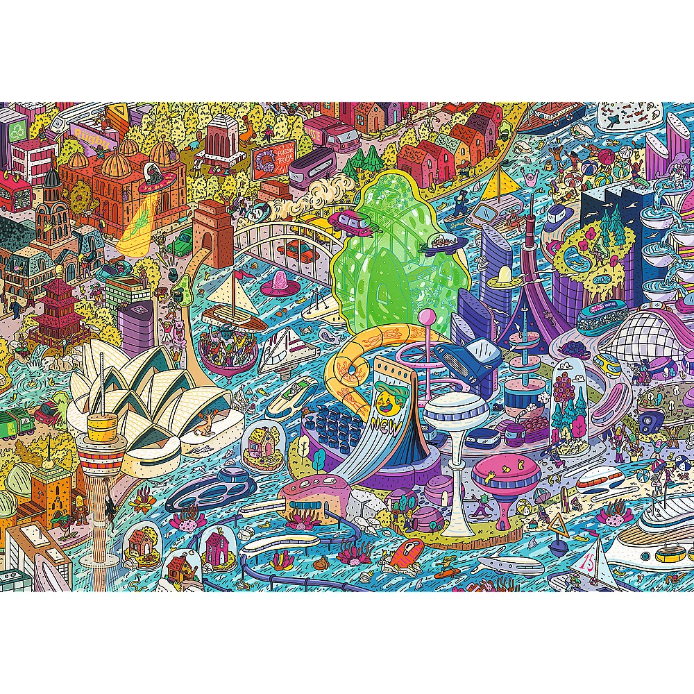 PUZZLE TREFL 1000 UFT EYE SPY TRAVEL TIME SYDNEY AUSTRALIA [2]