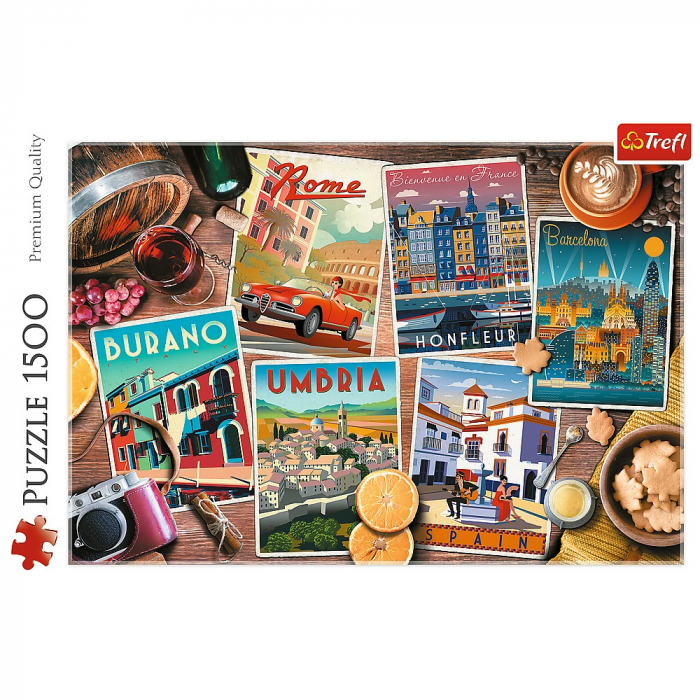 Puzzle Trefl 1500 Călătorind prin Europa  [3]