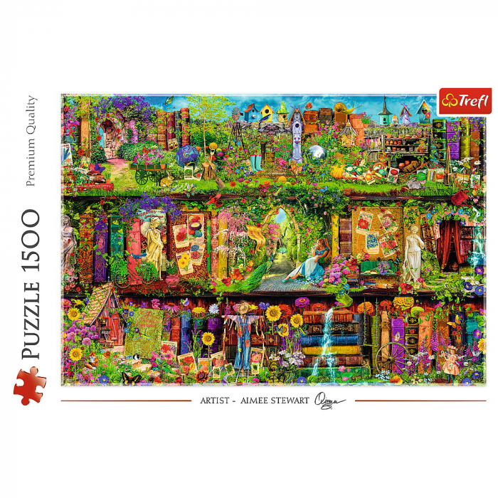 Puzzle Trefl 1500 Fairy Bookcase, Aimee Stewart  [3]
