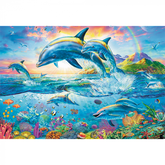 Puzzle Trefl 1500 Familia de Delfini  [2]