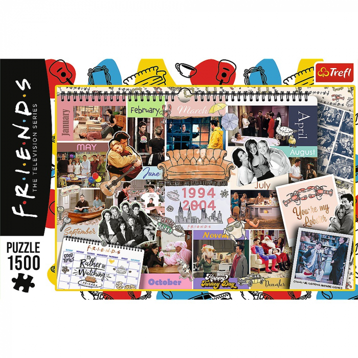 Puzzle Trefl 1500 Friends Pagini din Calendar  [3]
