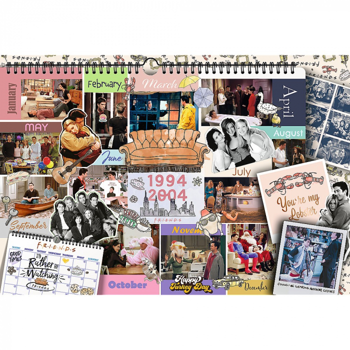 Puzzle Trefl 1500 Friends Pagini din Calendar  [2]