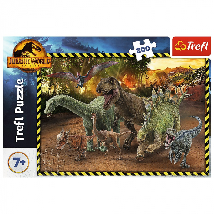 Puzzle Trefl 200 Jurassic World în Parcul Jurassic [3]