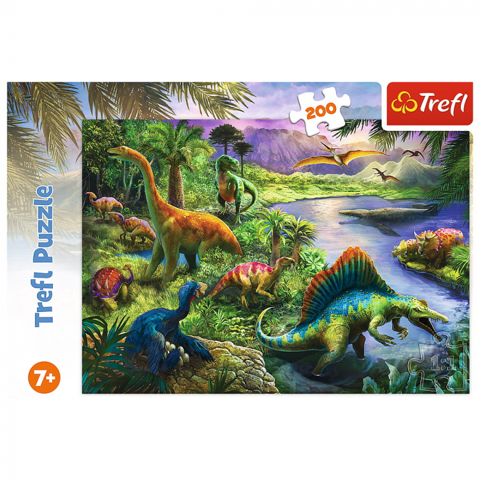 Puzzle trefl 200 lumea dinozaurilor [3]